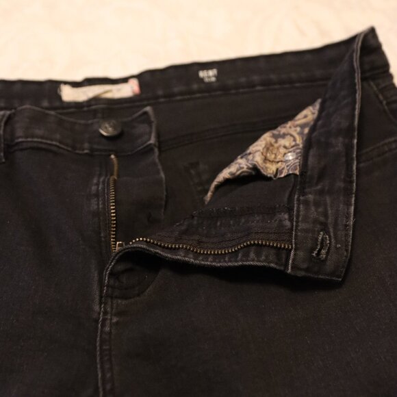 English Laundry Jeans Men's 36x 30 Dark Wash Kent Slim Stretch Distressed - Picture 7 of 11